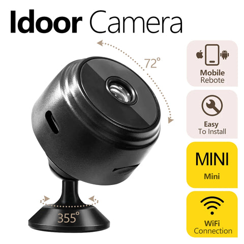 A9 Mini Camera HD 720P Intelligent Home Security IP WiFi Camera Monitor Mobile Remote Camera Mobile Remote Application