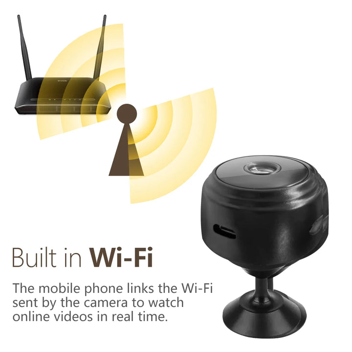 A9 Mini Camera HD 720P Intelligent Home Security IP WiFi Camera Monitor Mobile Remote Camera Mobile Remote Application